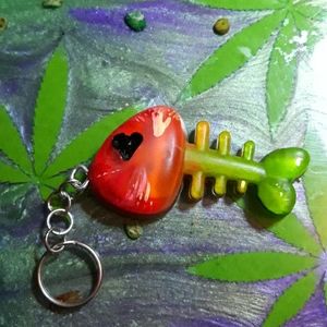 Dead fish keychain